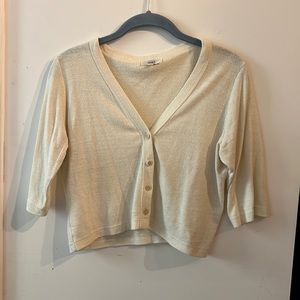 Ozma Crop Button Top